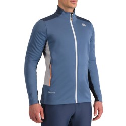 Performance jacka Sportful Squadra 2024 naturlig grå / Galaxblå